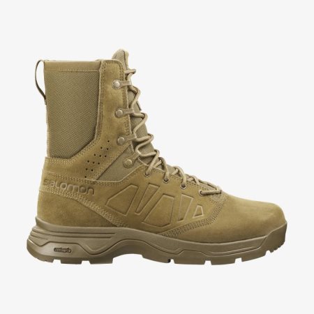 Salomon GUARDIAN Womens Tactical Boots Brown UK VFBJ